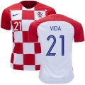 Wholesale Cheap Croatia #21 Vida Home Soccer Country Jersey