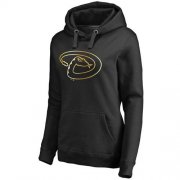 Wholesale Cheap Women's Arizona Diamondbacks Gold Collection Pullover Hoodie Black