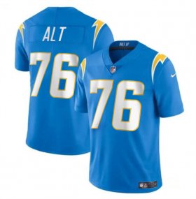 Cheap Men\'s Los Angeles Chargers #76 Joe Alt Light Blue Vapor Limited Football Stitched Jersey