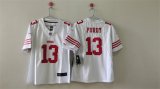 Cheap Women's San Francisco 49ers #13 Brock Purdy White Vapor Football Stitched Jersey(Run Small)