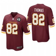 Cheap Washington Redskins #82 Logan Thomas Men's Nike Burgundy Bobby Mitchell Uniform Patch NFL Game Jersey