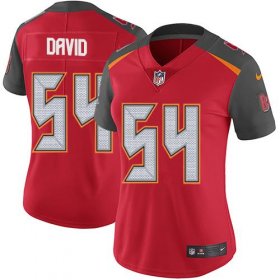 Wholesale Cheap Nike Buccaneers #54 Lavonte David Red Team Color Women\'s Stitched NFL Vapor Untouchable Limited Jersey