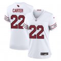 Cheap Women's Arizona Cardinals #22 Michael Carter White 2023 Stitched Jersey(Run Small)