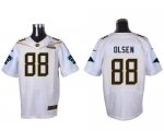 Wholesale Cheap Nike Panthers #88 Greg Olsen White 2016 Pro Bowl Men's Stitched NFL Elite Jersey