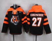 Wholesale Cheap Nike Bengals #27 Dre Kirkpatrick Black Player Pullover NFL Hoodie