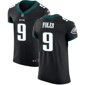 Wholesale Cheap Nike Eagles #9 Nick Foles Black Alternate Men\'s Stitched NFL Vapor Untouchable Elite Jersey