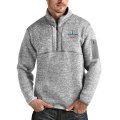 Wholesale Cheap Men's Kansas City Chiefs NFL Heather Gray Super Bowl LIV Bound Fortune Quarter-Zip Pullover Jacket