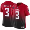 Cheap Men's Atlanta Falcons #3 Jessie Bates III Red Black 2024 F.U.S.E With 3-Star C Patch Vapor Untouchable Limited Stitched Football Jersey