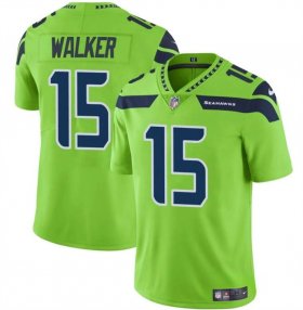 Cheap Men\'s Seattle Seahawks #15 P.J. Walker Green Vapor Limited Football Stitched Jersey