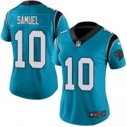 Wholesale Cheap Nike Panthers #10 Curtis Samuel Blue Alternate Women's Stitched NFL Vapor Untouchable Limited Jersey