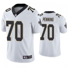 Wholesale Cheap Men\'s New Orleans Saints #70 Trevor Penning White Vapor Limited Stitched Jersey