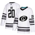 Wholesale Cheap Adidas Hurricanes #20 Sebastian Aho White Authentic 2019 All-Star Stitched Youth NHL Jersey