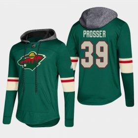 Wholesale Cheap Wild #39 Nate Prosser Green 2018 Pullover Platinum Hoodie