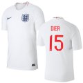 Wholesale Cheap England #15 Dier Home Thai Version Soccer Country Jersey