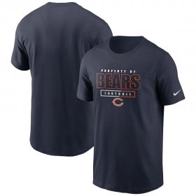 Wholesale Cheap Chicago Bears Nike Team Property Of Essential T-Shirt Navy