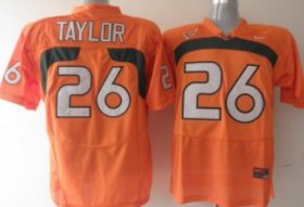 Wholesale Cheap Miami Hurricanes #26 Taylor Orange Jersey