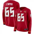 Wholesale Cheap Nike Buccaneers #65 Alex Cappa Red Team Color Women's Stitched NFL Limited Therma Long Sleeve Jersey