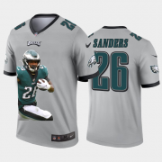 Cheap Philadelphia Eagles #26 Miles Sanders Nike Team Hero 3 Vapor Limited NFL Jersey Grey