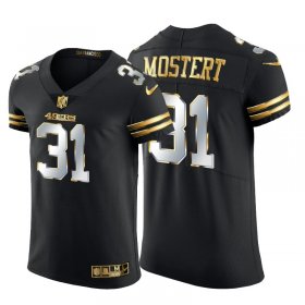 Wholesale Cheap San Francisco 49ers #31 Raheem Mostert Men\'s Nike Black Edition Vapor Untouchable Elite NFL Jersey