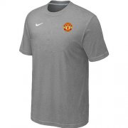 Wholesale Cheap Nike Manchester United Soccer T-Shirt Light Grey