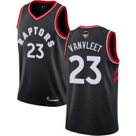 Wholesale Cheap Raptors #23 Fred VanVleet Black 2019 Finals Bound Women\'s Basketball Swingman Statement Edition Jersey