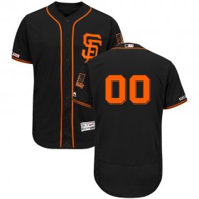 Wholesale Cheap San Francisco Giants Majestic Alternate Flex Base Authentic Collection Custom Jersey Black