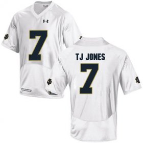 Wholesale Cheap Notre Dame Fighting Irish 7 TJ Jones White College Football Jersey