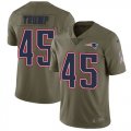 Wholesale Cheap Nike Patriots #45 Donald Trump Olive Youth Stitched NFL Limited 2017 Salute to Service Jersey