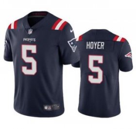 Wholesale Cheap Men\'s New England Patriots #5 Brian Hoyer Navy 2021 Vapor Untouchable Limited Stitched Jersey