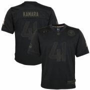 Cheap New Orleans Saints #41 Alvin Kamara Nike Youth 2020 Salute to Service Game Jersey Black