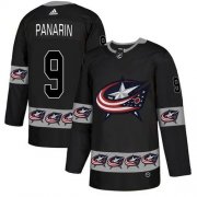 Wholesale Cheap Adidas Blue Jackets #9 Artemi Panarin Black Authentic Team Logo Fashion Stitched NHL Jersey