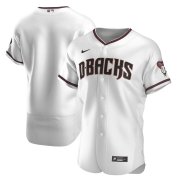 Wholesale Cheap Arizona Diamondbacks Men's Nike White Crimson Authentic Home Team MLB Jersey