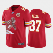 Cheap Kansas City Chiefs #87 Travis Kelce Nike Team Hero 5 Vapor Limited NFL 100 Jersey Red