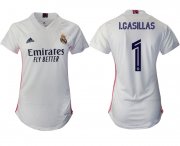 Wholesale Cheap Women 2020-2021 Real Madrid home aaa version 1 white Soccer Jerseys1