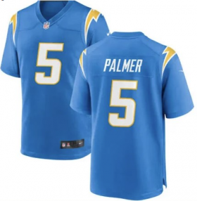 Wholesale Cheap Men\'s Los Angeles Chargers #5 Josh Palmer Blue Vapor Untouchable Limited Stitched Jersey