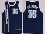 Wholesale Cheap Oklahoma City Thunder #35 Kid Clutch Nickname Navy Blue Swingman Jersey