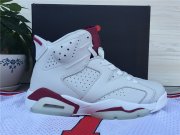 Wholesale Cheap Air Jordan 6 Retro Shoes White/red