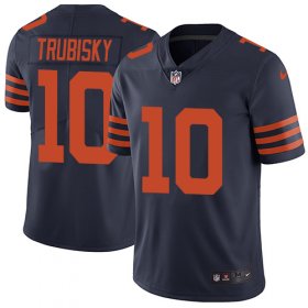 Wholesale Cheap Nike Bears #10 Mitchell Trubisky Navy Blue Alternate Men\'s Stitched NFL Vapor Untouchable Limited Jersey