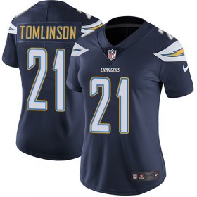 Wholesale Cheap Nike Chargers #21 LaDainian Tomlinson Navy Blue Team Color Women\'s Stitched NFL Vapor Untouchable Limited Jersey