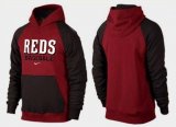 Wholesale Cheap Cincinnati Reds Pullover Hoodie Burgundy Red & Black