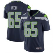 Wholesale Cheap Nike Seahawks #65 Germain Ifedi Steel Blue Team Color Men's Stitched NFL Vapor Untouchable Limited Jersey