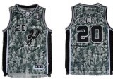 Wholesale Cheap San Antonio Spurs #20 Manu Ginobili Revolution 30 Swingman Camo Jersey