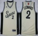 Wholesale Cheap Men's San Antonio Spurs #2 Kawhi Leonard Revolution 30 Swingman 2015 Christmas Day White Jersey