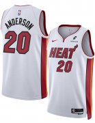 Cheap Men's Miami Heat #20 Kyle Anderson White 2025 Association Edition Swingman Stitched Basketball Jersey