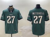 Cheap Men's Philadelphia Eagles #27 Quinyon Mitchell Green Vapor Untouchable Limited Stitched Football Jersey