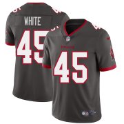 Wholesale Cheap Tampa Bay Buccaneers #45 Devin White Men's Nike Pewter Alternate Vapor Limited Jersey