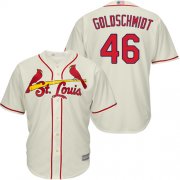 Wholesale Cheap Cardinals #46 Paul Goldschmidt Cream Cool Base Stitched Youth MLB Jersey