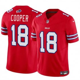 Cheap Men\'s Buffalo Bills #18 Amari Cooper Red 2024 F.U.S.E. Vapor Untouchable Limited Stitched Football Jersey