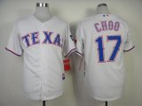 Wholesale Cheap Rangers #17 Shin-Soo Choo White Cool Base Stitched MLB Jersey