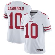 Wholesale Cheap Nike 49ers #10 Jimmy Garoppolo White Men's Stitched NFL Vapor Untouchable Limited Jersey